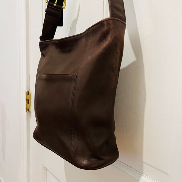 Vintage Coach Erickson Caramel Tan Bag -4169 MADE IN USA - Picture 14 of 16